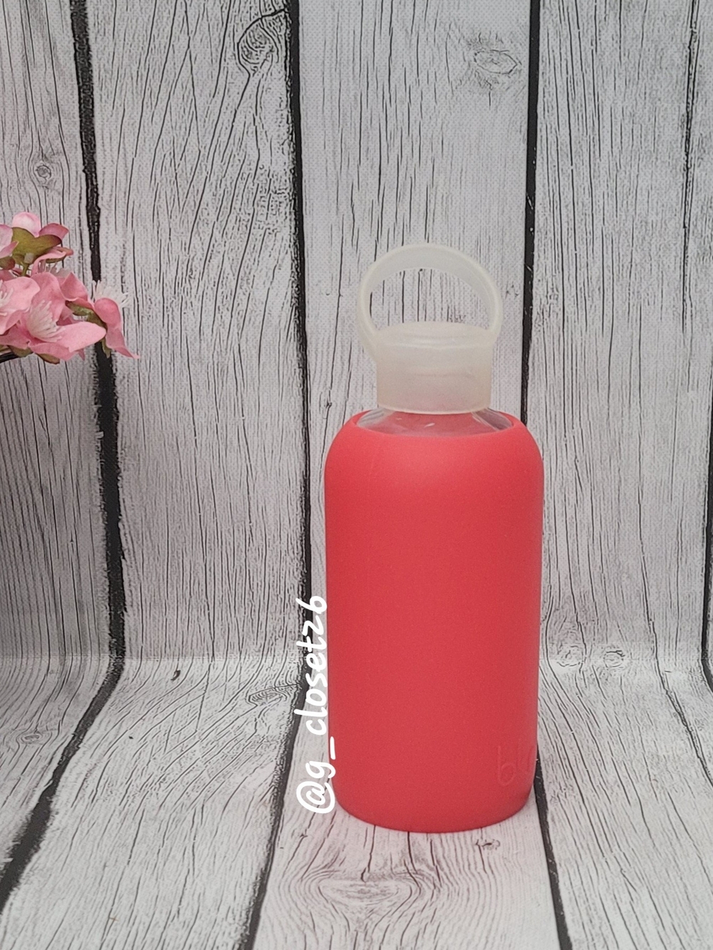 BKR Silicone Covered Water Bottle - Coral Pink